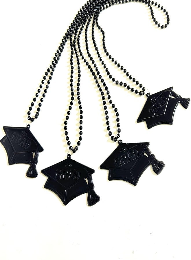 GZYSSL 30 Pcs Graduation Cap Black Party Pendant Beads Necklaces Graduation Cap Shape Beads Necklaces Party Favor Gifts Supplies - Image 4